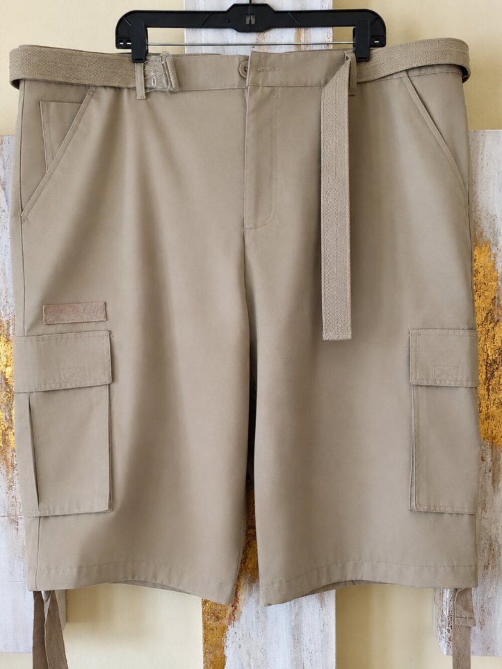 Jean Station Men's Superior Tan Khaki Cargo Short SZ 48